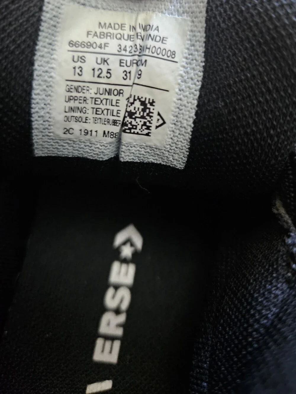 Converse Black High-Top Kids Sneakers with All-Star Logo Print